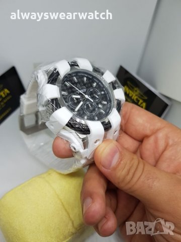 Invicta Bolt Carbon - White / Инвикта Болт Карбон - Бял / чисто нов мъжки часовник / 100% оригинален, снимка 7 - Мъжки - 22466114