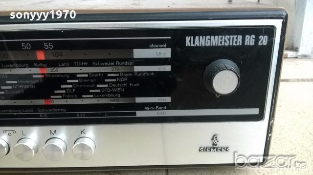 siemens-klangmeister rg-20-receiver-made in germany-внос швеицария, снимка 7 - Ресийвъри, усилватели, смесителни пултове - 19814949