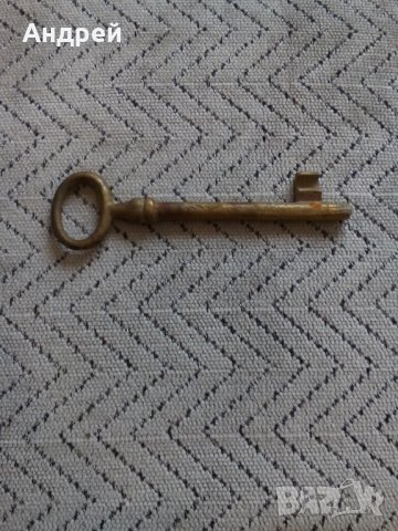 Стар метален ключ #2, снимка 2 - Антикварни и старинни предмети - 23544451