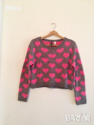 H&M красив пуловер, снимка 1 - Блузи с дълъг ръкав и пуловери - 23654827