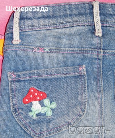 Дънки на Н&М с цветни бродерии , снимка 7 - Детски панталони и дънки - 11124964