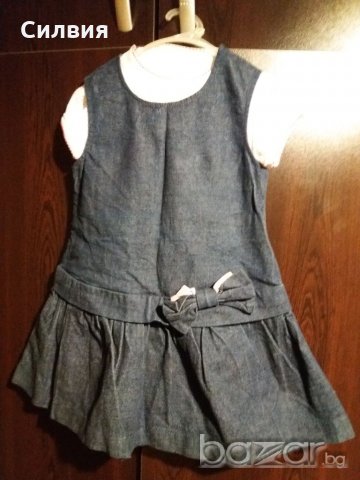 Детска дънкова рокля, снимка 1 - Бебешки рокли - 19914396