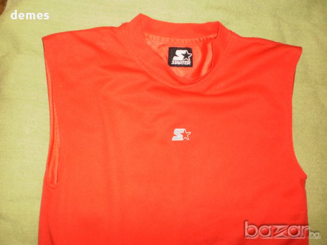 Оригинален червен мъжки потник STARTER, нов, размер М/12, снимка 3 - Тениски - 10767076