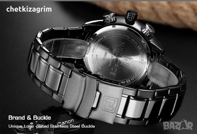 NAVIFORCE - масивен спортен, водоустойчив, електронен + числа часовник! , снимка 6 - Мъжки - 22720464