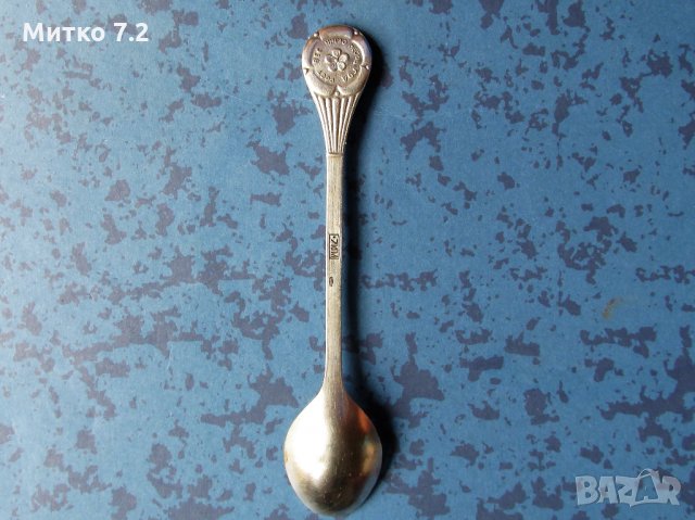 руска сребърна лъжичка - 1, снимка 2 - Колекции - 25805166