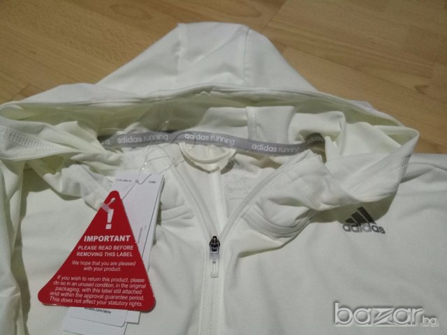 Ново яке Adidas Pure X Running Jacket in White, снимка 9 - Спортни екипи - 19536947