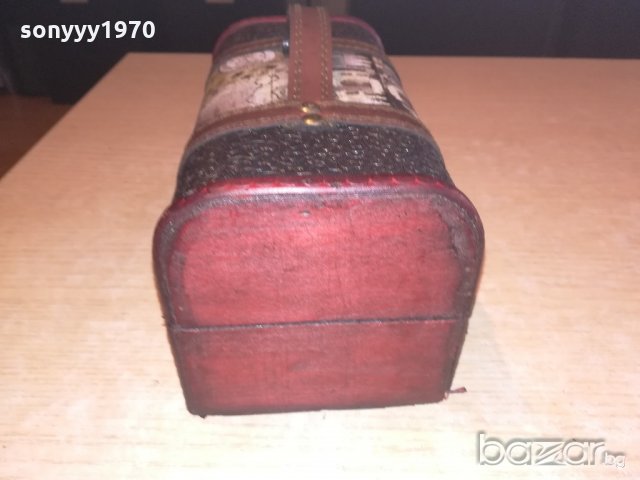 ретро дървена кутия с дръжка-20х11х11см-внос швеицария, снимка 8 - Антикварни и старинни предмети - 20978246