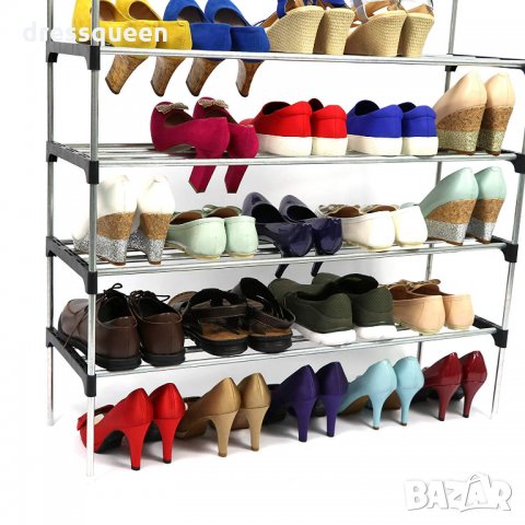 2210 Метална етажерка за обувки на 6 нива, снимка 7 - Други стоки за дома - 25073126