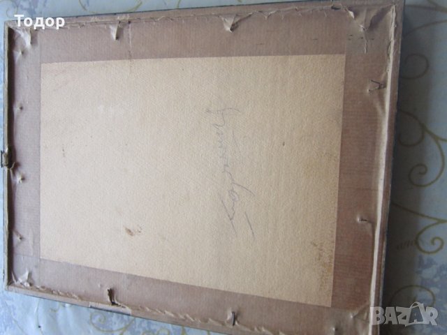 Стара картина офорт графика подписана 19 век, снимка 6 - Картини - 25764281