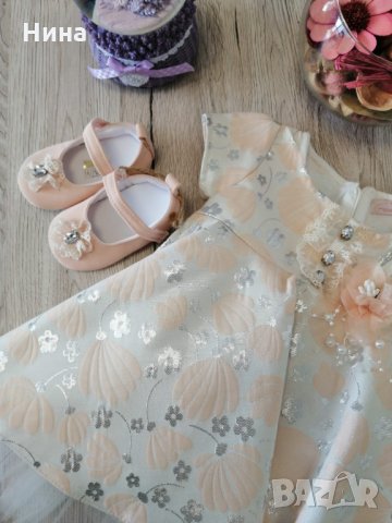 Бебешка рокля с обувчици, снимка 3 - Бебешки рокли - 25782603