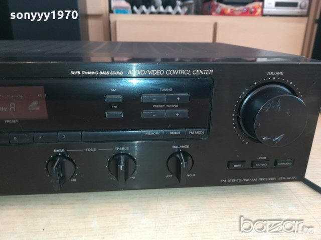 sony str-av370x-stereo receiver-внос от франция, снимка 9 - Ресийвъри, усилватели, смесителни пултове - 20891955