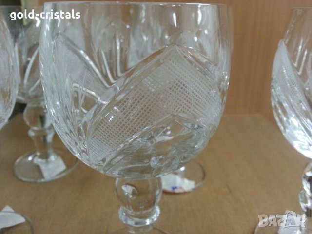  кристални чаши Рамона за вино вода уиски ракия коняк , снимка 3 - Антикварни и старинни предмети - 25654904