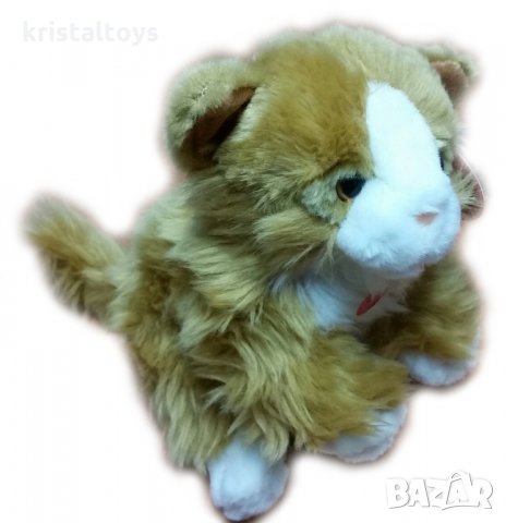 Детска плюшена играчка Коте бежово, снимка 1