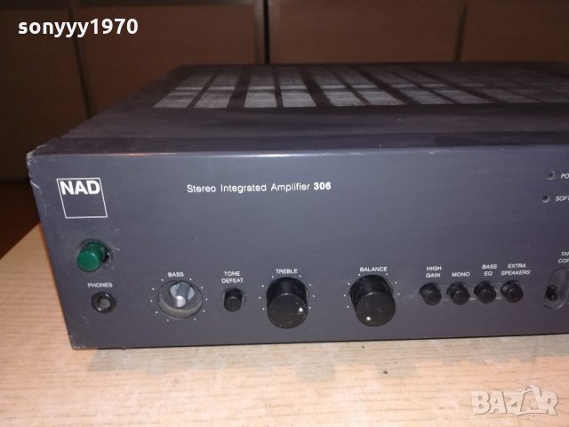 nad model 306 amplifier-здрав усилвател-внос швеция, снимка 3 - Ресийвъри, усилватели, смесителни пултове - 21696989