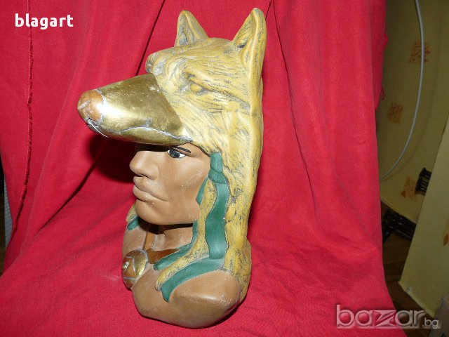 Керамика статуетка,Човекът-вълк, снимка 3 - Антикварни и старинни предмети - 15382667