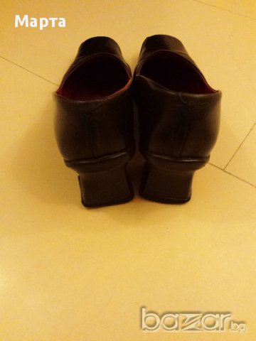 Дамски черни обувки естествена кожа, снимка 5 - Дамски ежедневни обувки - 11649989
