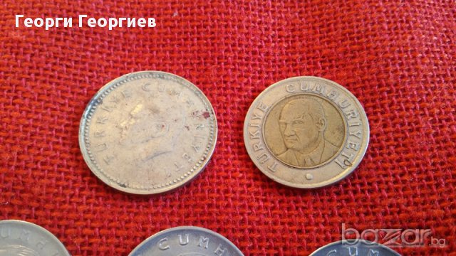Турски монети, 22 броя, емисии от 1967г. до 1992г., много запазени, снимка 8 - Нумизматика и бонистика - 17127839