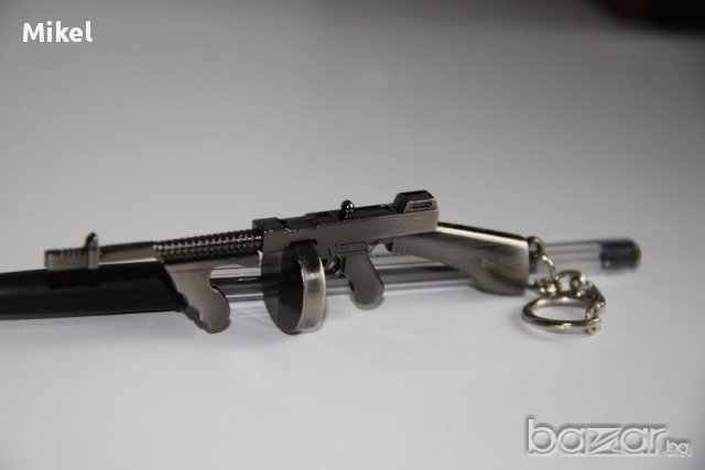 Метален ключодържател Томи Гън Machine Gun Thompson Miniature Weapon, снимка 3 - Други - 14099973