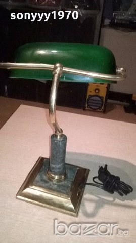 АНТИКА-ретро колекция-мед/месинг/мрамор-40х27х25см-внос франция, снимка 8 - Антикварни и старинни предмети - 20004910