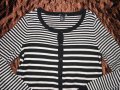 Бежова жилетка на черни линии H&M, снимка 2