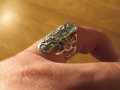 Дамски Сребърен пръстен - красив дизайнерски модел за ценители  -  стар внос от Щатите , снимка 5