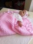 Бебешка пелена Розово облаче за новородени бебета, снимка 1