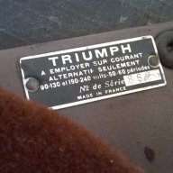 Triumph made in france-ретро антика-внос швеицария, снимка 17 - Антикварни и старинни предмети - 13029079