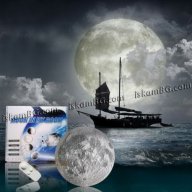 Стенна Нощна лампа Луна с дистанционно - КОД 1114, снимка 5 - Други - 13604889
