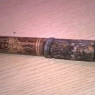 Древно африканско оръжие с стрела-бамбук-резба-внос швеицария, снимка 17 - Антикварни и старинни предмети - 17502328