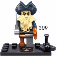 Лего фигури Карибски пирати Джак Спароу Барбароса Салазар Дейви Джоунс Черната брада, снимка 9 - Конструктори - 24011687