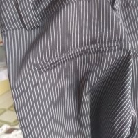 Нов дамски панталон от памучен сатен, прав силует , снимка 4 - Панталони - 25427104