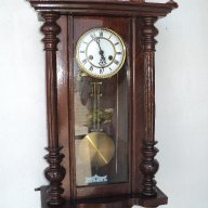Старинен стенен часовник Густав Бекер работещ отлично с ключ , снимка 3 - Антикварни и старинни предмети - 11626241