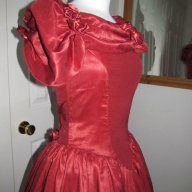 Бална рокля във викториански стил вишнев цвят, снимка 14 - Рокли - 11690479