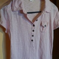 Дам.тениска-"FISHBONE"-/памук/-св.розова. Закупена от Германия., снимка 10 - Тениски - 21997164