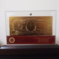 Банкноти сувенири евро златни банкноти със сертификат, снимка 3 - Нумизматика и бонистика - 7013072