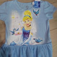 Дисни  Белл Пепеляшка Disney синя детска блуза с тюл, снимка 1 - Детски Блузи и туники - 21515440