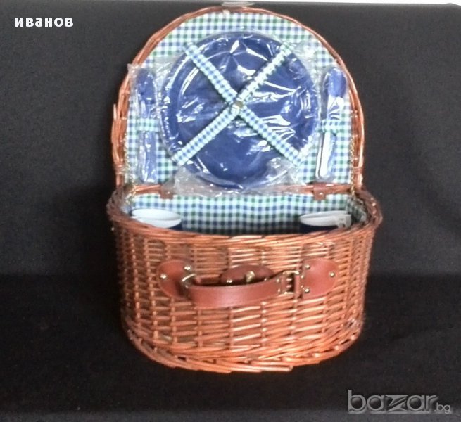 Винтидж кош за пикник, снимка 1