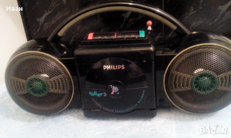 Philips roller 2 радио касетофон , снимка 1