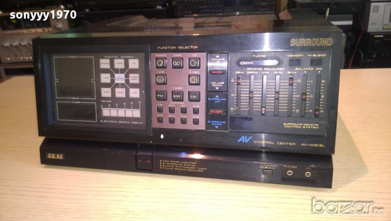 akai av-m313-receiver-made in france-внос швеицария, снимка 1