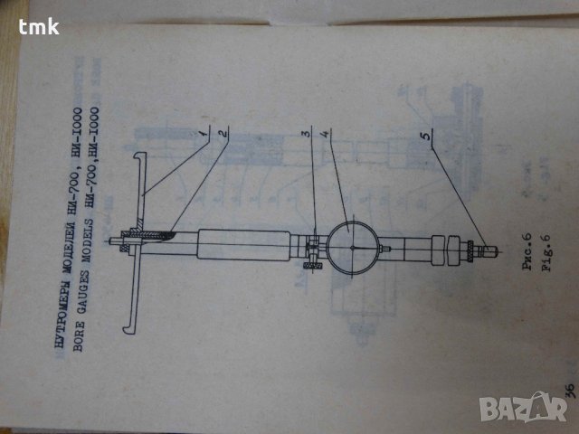 Вътромер НИ-1000 руски 700-1000 mm, снимка 9 - Шублери - 24467524