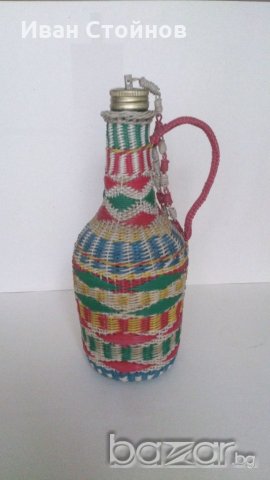 Плетено шише, снимка 3 - Антикварни и старинни предмети - 19801924