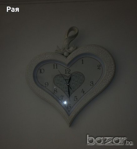 Стенен часовник във формата на сърце Baoli Clock quartz, снимка 4 - Стенни часовници - 18622106