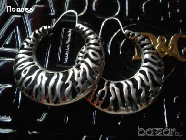 Големи масивни сребърни обеци ръчна изработка, снимка 2 - Обеци - 19232104