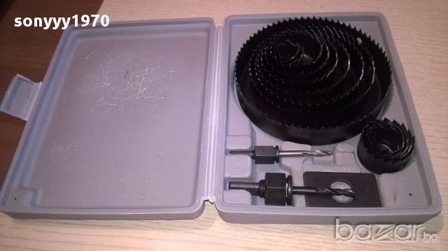 Нов голям-Комплект от 16 бр фрези и свредла в куфар, снимка 7 - Други инструменти - 17101898