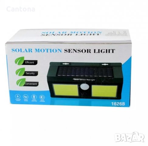 Двойна Соларна , LED лампа-стенен монтаж+PIR датчик за движение 20W-3 модела, снимка 8 - Лампи за стена - 24544660