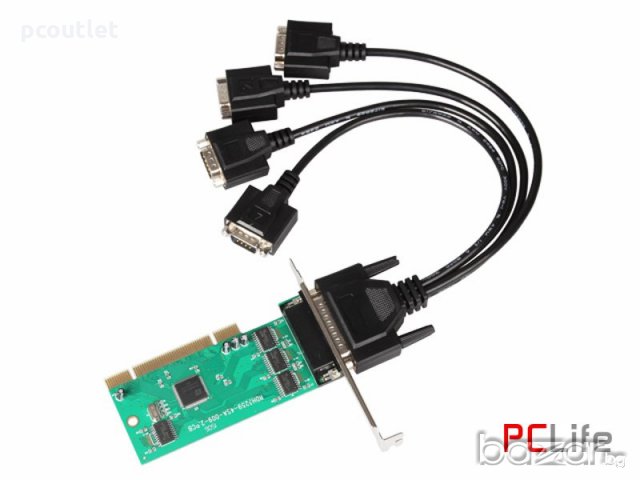 iOCrest контролери USB/PCI/PCI-E към LPT/RS232 2/4/6/8 порта, снимка 7 - Кабели и адаптери - 19494097