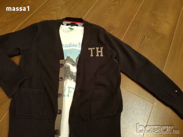 TOMMY HILFIGER жилетка, цена 14.90 лв., снимка 2 - Детски пуловери и жилетки - 18093860
