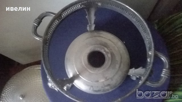 посребрен метален съд, снимка 3 - Антикварни и старинни предмети - 20409585