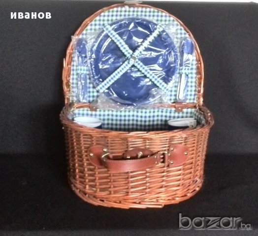 Винтидж кош за пикник, снимка 1