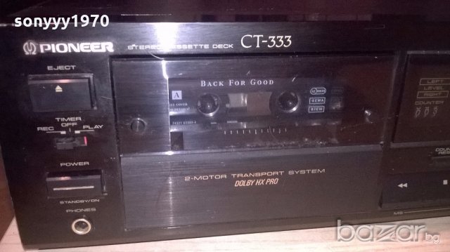 pioneer ct-333 hx-pro/2motors/bias/japan-внос франция, снимка 3 - Ресийвъри, усилватели, смесителни пултове - 19593211